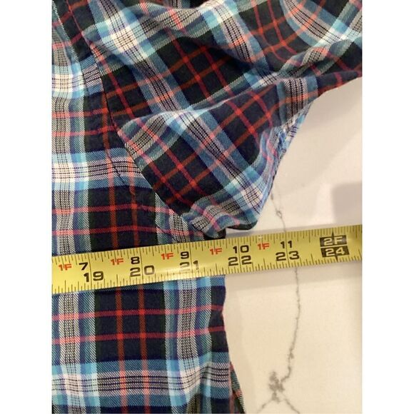 PATAGONIA Mens Sz Medium Plaid Button Down Long Sleeve Shirt Blue - Picture 6 of 9